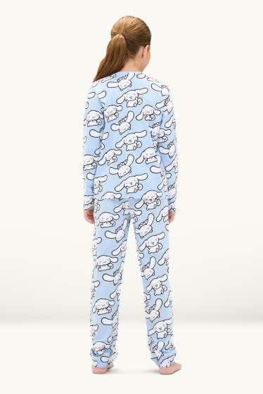 Kinder Mädchen - Multipack 2er - Hello Kitty and Friends - Pyjama - 4 teilig - weiß / blau