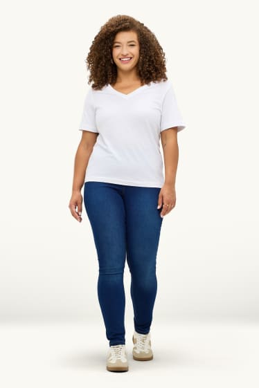 Dames - Jegging jeans - mid waist - jeansblauw