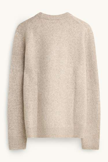 Hommes - Pull - beige chiné