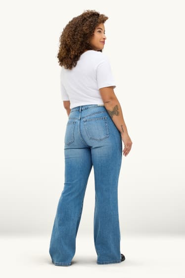 Donna - Jeans svasati - vita alta - jeans blu