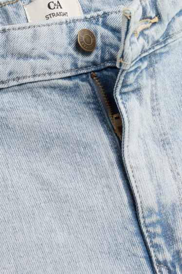 Damen - Straight Jeans - High Waist - helljeansblau