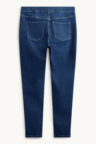 Damen - Jegging Jeans - Mid Waist - dunkeljeansblau