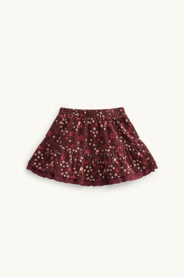 Nena - Conillets - conjunt - faldilla, leotards, jaqueta de punt i jersei - 4 peces - blanc/rosa
