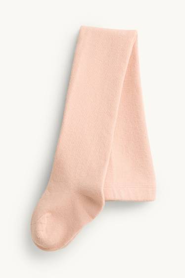 Nena - Conillets - conjunt - faldilla, leotards, jaqueta de punt i jersei - 4 peces - blanc/rosa