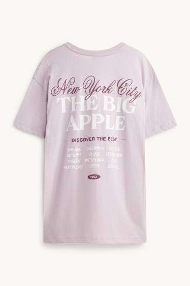 Donna - T-shirt - oversize - lilla