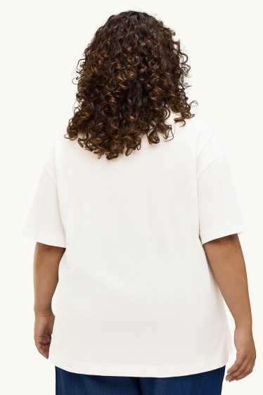 Femmes - T-shirt - regular fit - blanc