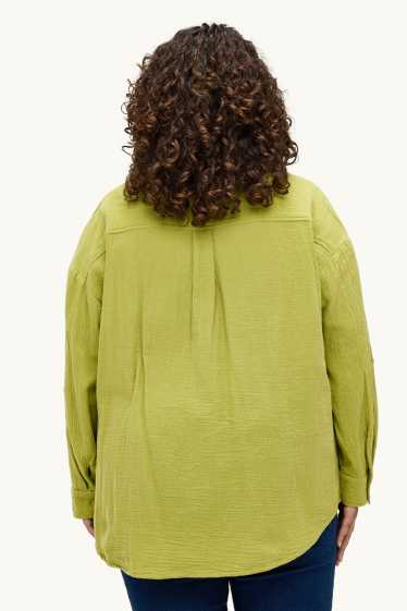 Damen - Musselin-Bluse - hellgrün