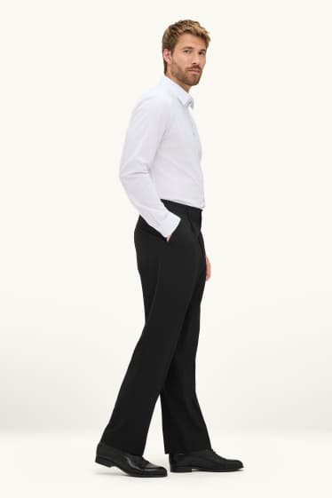 Hommes - Pantalon de costume - relaxed fit - LYCRA® - noir