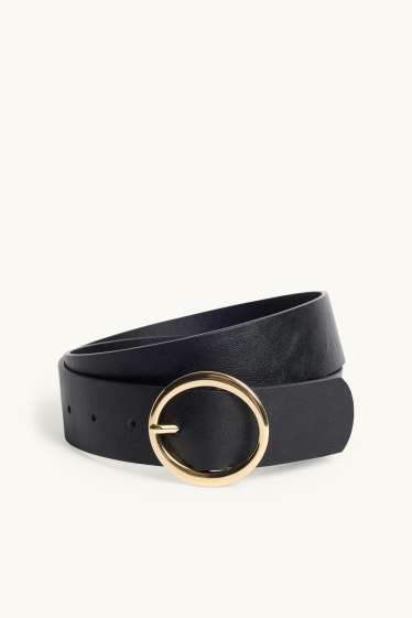 Femmes - Ceinture - matière synthétique - noir / or
