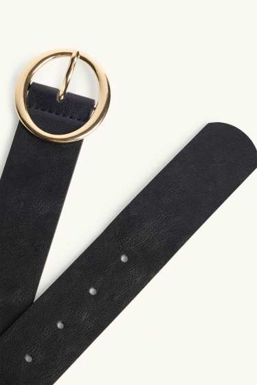 Femmes - Ceinture - matière synthétique - noir / or