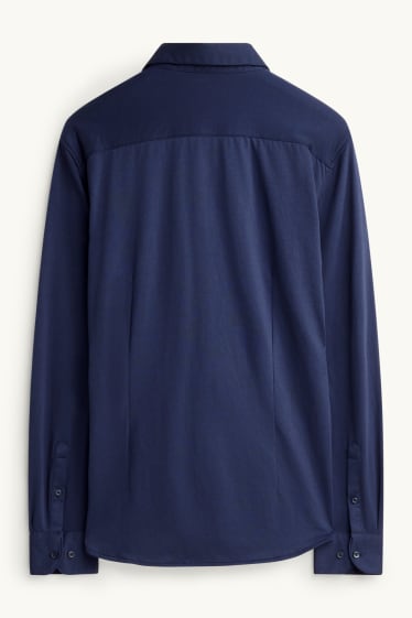 Home - Camisa - blau fosc