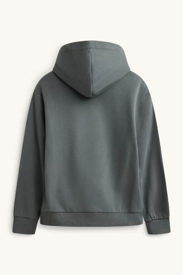 Bambini - Orsacchiotto - felpa con cappuccio - grigio scuro