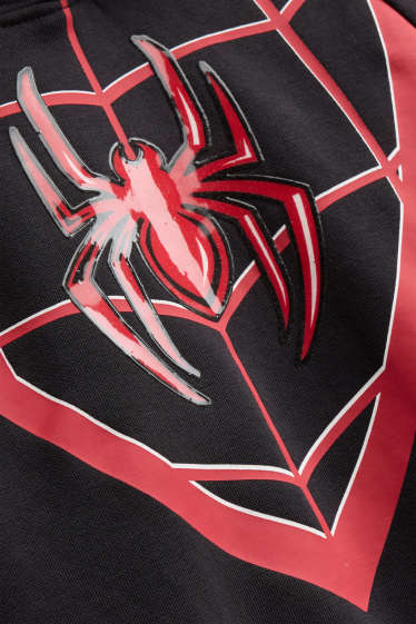 Enfants garçons - Spider-Man - sweat à capuche - noir / rouge