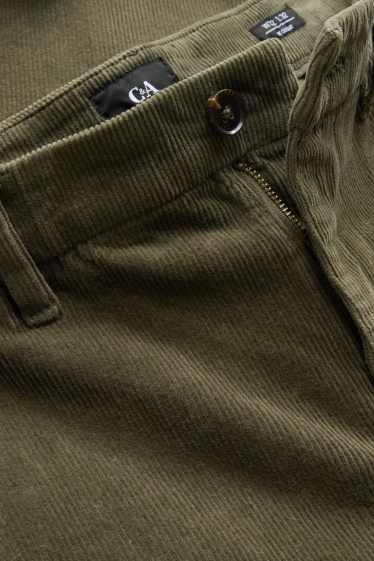 Herren - Cord-Chino - Regular Fit - dunkelgrün