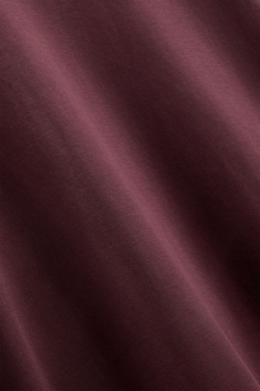 Damen - Langarmshirt - Regular Fit - bordeaux