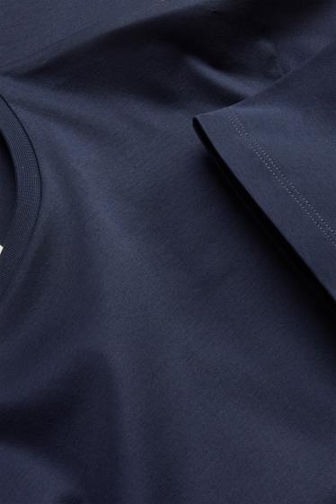 Hommes - T-shirt - regular fit - bleu foncé