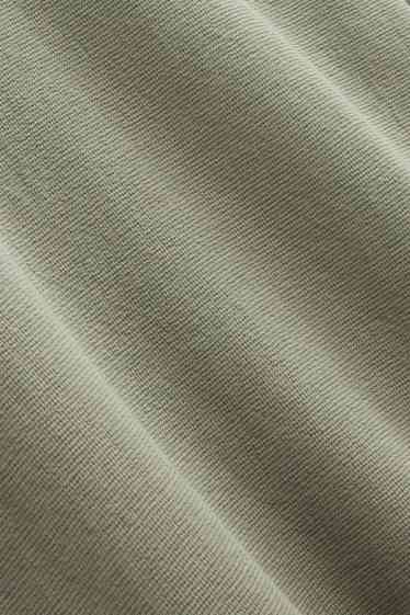 Bărbați - Tricou cu mânecă lungă - regular fit - structurat - verde