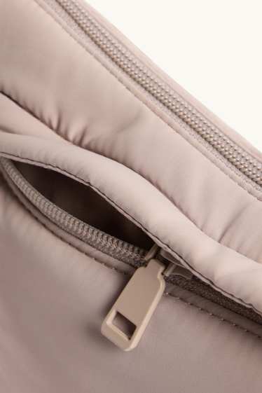 Femmes - Sac à bandoulière matelassé - beige