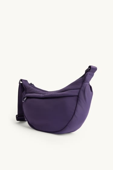 Femmes - Sac à bandoulière matelassé - violet
