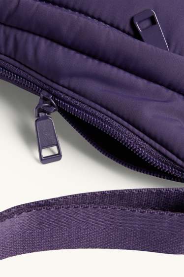 Femmes - Sac à bandoulière matelassé - violet