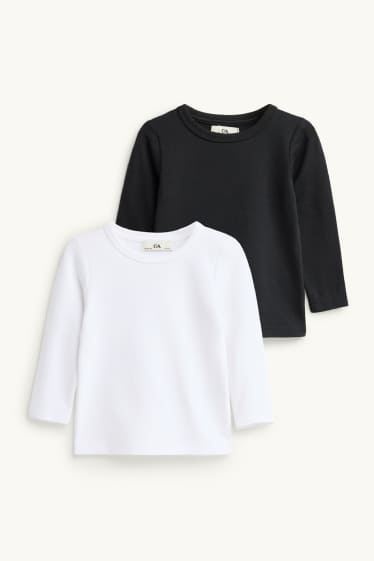 Children Boys - Multipack of 2 - long sleeve thermal top - black / white