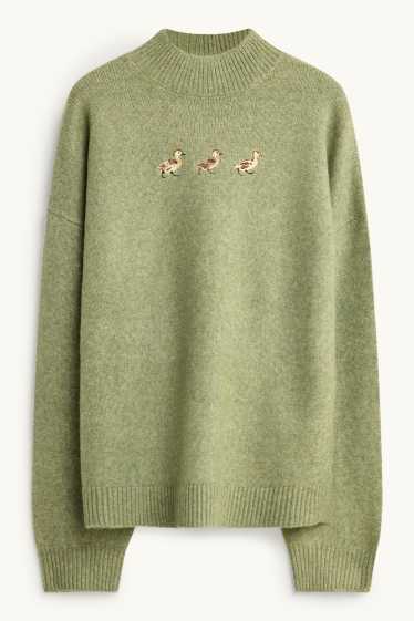 Donna - Maglione - verde chiaro