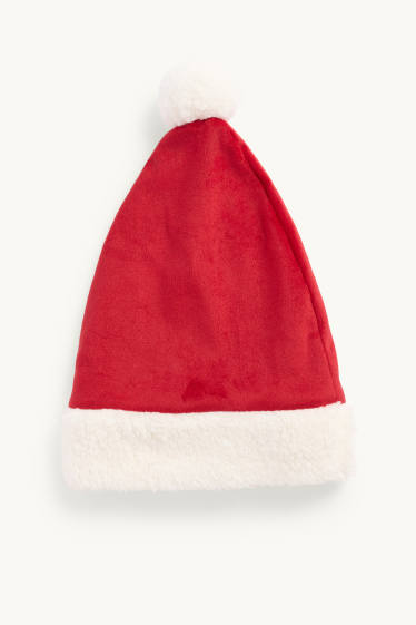 Unisex - Gorra nadalenca per a nounat - vermell/blanc