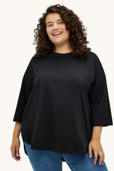 Dona - Samarreta de màniga curta - relaxed fit - negre