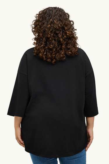 Dona - Samarreta de màniga curta - relaxed fit - negre