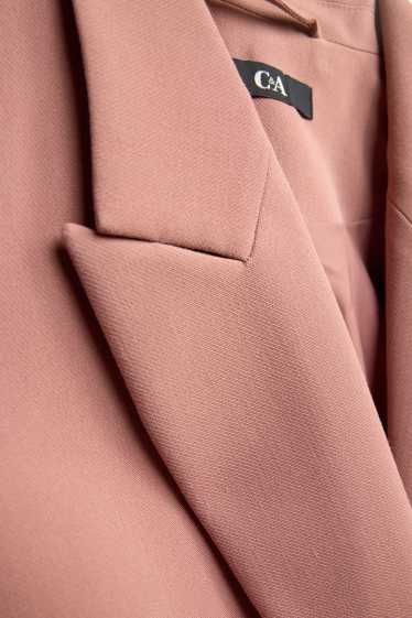 Femmes - Blazer long - regular fit - rose