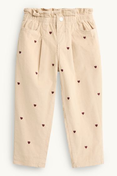 Copii - Fete - Inimă - pantaloni termoizolanți - LYCRA® - bej