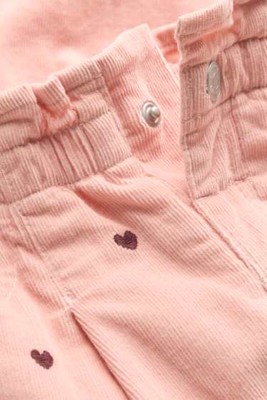 Bambine - Cuore - pantaloni termici - LYCRA® - rosa