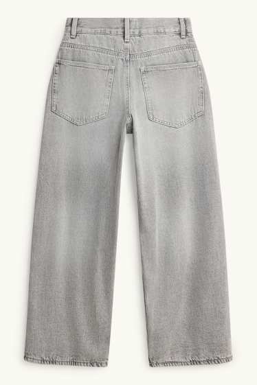 Enfants garçons - Baggy jean - jean chaud - jean gris