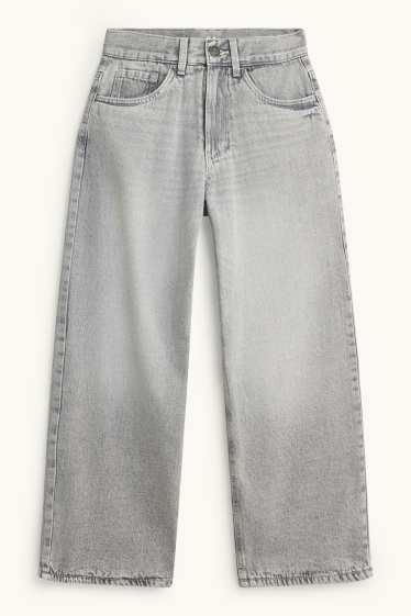 Enfants garçons - Baggy jean - jean chaud - jean gris