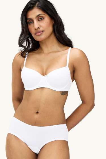 Damen - Multipack 3er - Hipster - weiss