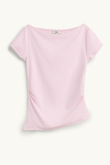 Femei - Tricou - slim fit - roz