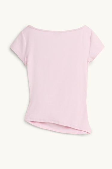 Femei - Tricou - slim fit - roz