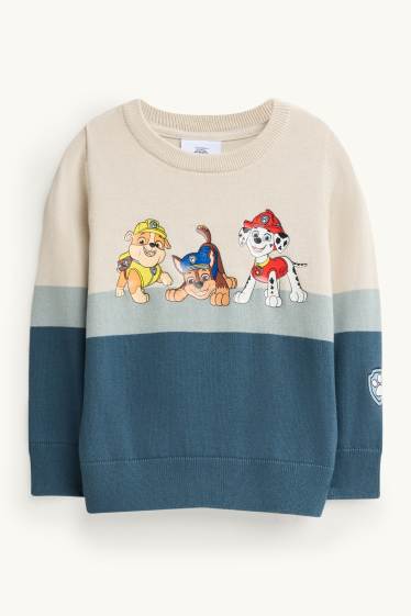 Kinderen: jongens - PAW Patrol - Chase, Rubble, Marshall - sweatshirt - blauw