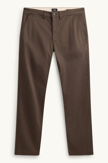 Hommes - Chino - slim fit - marron