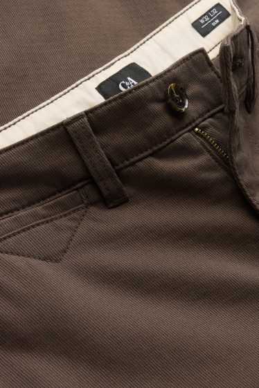Hommes - Chino - slim fit - marron