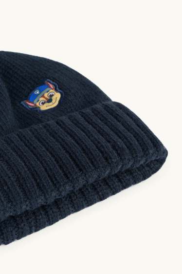Bambini - PAW Patrol - Chase - berretto con pompon - blu / blu scuro