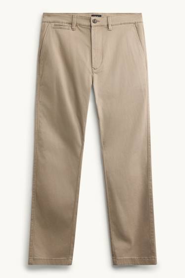Men - Chinos - regular fit - LYCRA® - beige