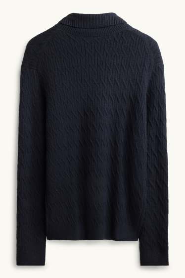 Heren - Coltrui - met structuur - donkerblauw
