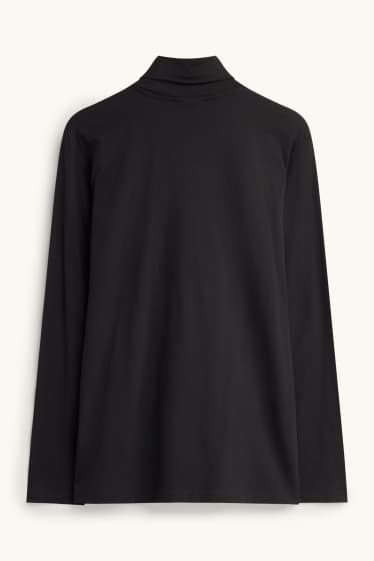Herren - Rollkragenshirt - schwarz