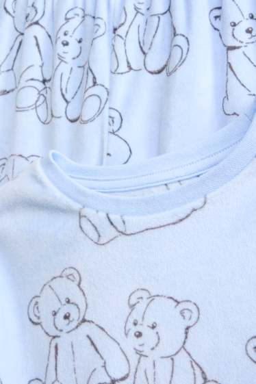 Nena - Os de peluix - pijama - 2 peces - blau clar