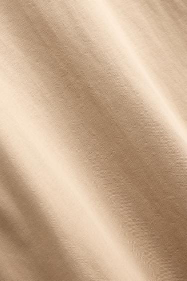 Femmes - Haut à manches longues - regular fit - beige