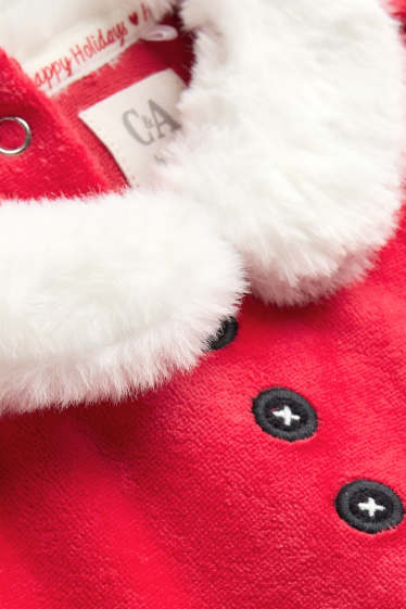 Bébés filles - Robe de Noël pour bébé - rouge / blanc