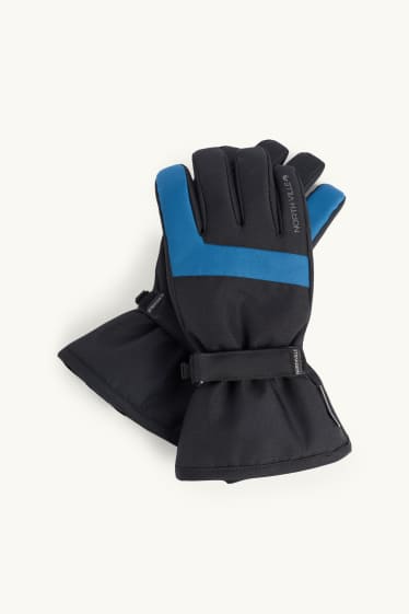 Enfants garçons - Gants - imperméable - bleu / noir