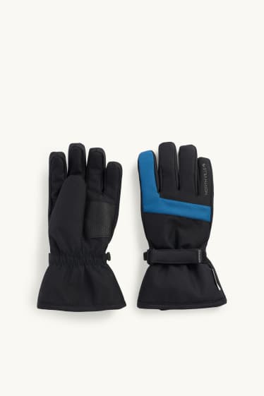 Enfants garçons - Gants - imperméable - bleu / noir
