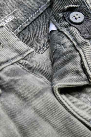 Children Boys - Relaxed jeans - thermal jeans - denim-gray